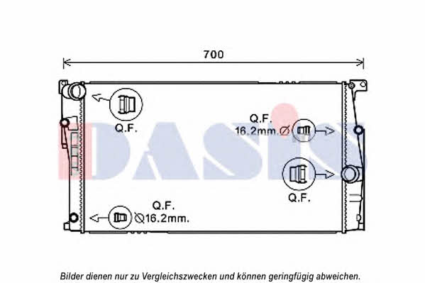 Dasis 050069N Радиатор охлаждения двигателя 050069N: Купить в Польше - Отличная цена на 2407.PL!