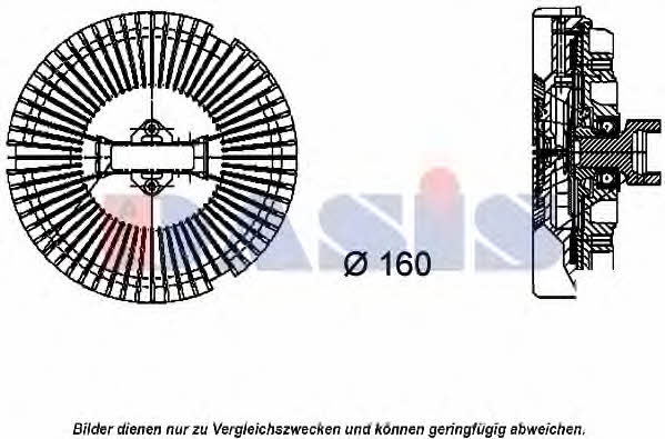 Dasis 058015N Viscous coupling assembly 058015N: Buy near me in Poland at 2407.PL - Good price!