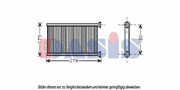 Dasis 059012N Heat exchanger, interior heating 059012N: Buy near me in Poland at 2407.PL - Good price!