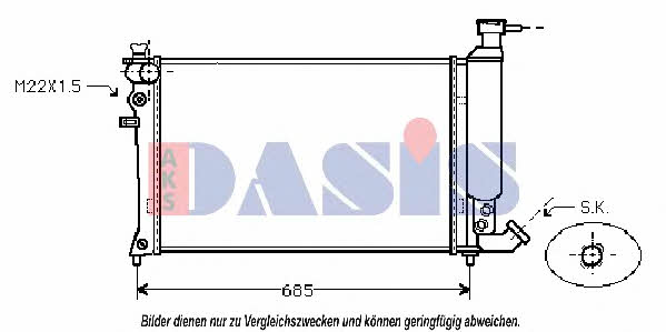 Dasis 060007N Радиатор охлаждения двигателя 060007N: Отличная цена - Купить в Польше на 2407.PL!