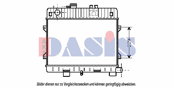 Dasis 050230N Radiator, engine cooling 050230N: Buy near me in Poland at 2407.PL - Good price!