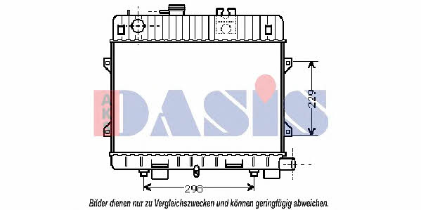Dasis 050340N Radiator, engine cooling 050340N: Buy near me in Poland at 2407.PL - Good price!