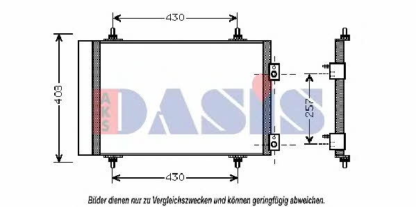 Dasis 062015N Радиатор кондиционера (Конденсатор) 062015N: Отличная цена - Купить в Польше на 2407.PL!