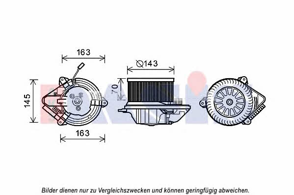 Dasis 068014N Fan assy - heater motor 068014N: Buy near me in Poland at 2407.PL - Good price!