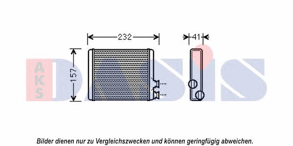 Dasis 069008N Heat exchanger, interior heating 069008N: Buy near me in Poland at 2407.PL - Good price!