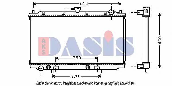 Dasis 070002N Radiator, engine cooling 070002N: Buy near me in Poland at 2407.PL - Good price!
