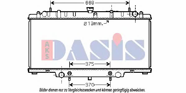 Dasis 070132N Radiator, engine cooling 070132N: Buy near me in Poland at 2407.PL - Good price!