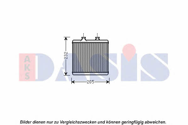 Dasis 129019N Heat exchanger, interior heating 129019N: Buy near me in Poland at 2407.PL - Good price!