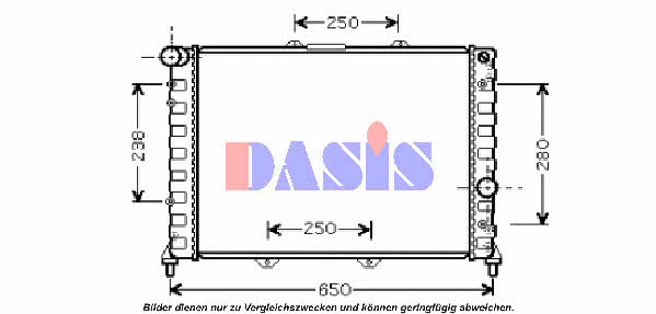 Dasis 010007N Kühler motorkühlung 010007N: Kaufen Sie zu einem guten Preis in Polen bei 2407.PL!