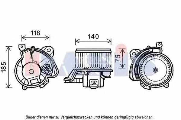 Dasis 018008N Fan assy - heater motor 018008N: Buy near me in Poland at 2407.PL - Good price!
