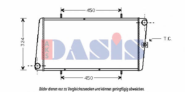 Dasis 020230N Radiator, engine cooling 020230N: Buy near me at 2407.PL in Poland at an Affordable price!