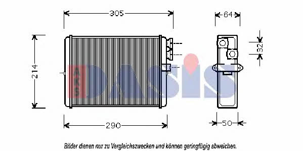 Dasis 229110N Heat exchanger, interior heating 229110N: Buy near me in Poland at 2407.PL - Good price!