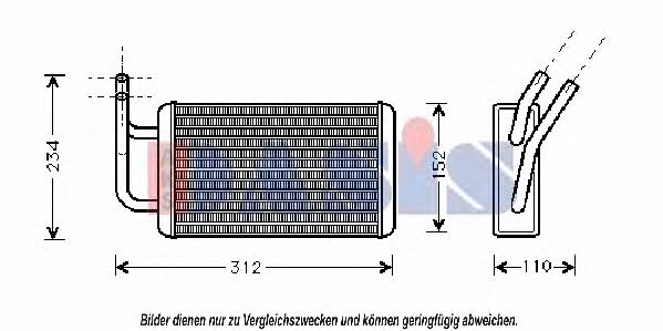 Dasis 259090N Heat exchanger, interior heating 259090N: Buy near me in Poland at 2407.PL - Good price!