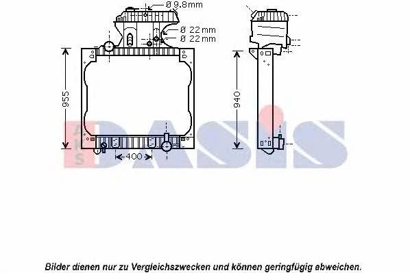 Dasis 260012N Radiator, engine cooling 260012N: Buy near me in Poland at 2407.PL - Good price!