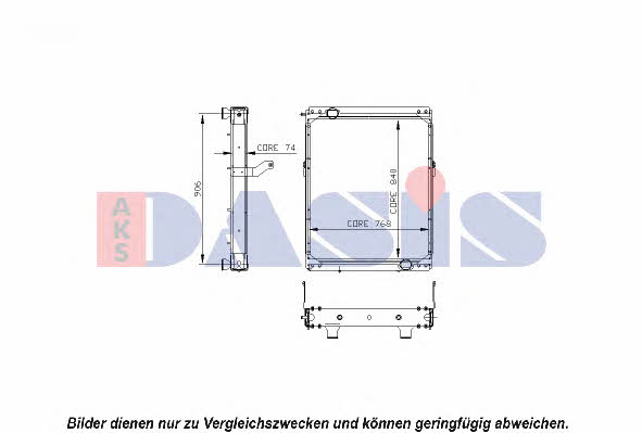 Dasis 260018N Kühler motorkühlung 260018N: Kaufen Sie zu einem guten Preis in Polen bei 2407.PL!