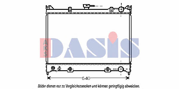 Dasis 070570N Радиатор охлаждения двигателя 070570N: Отличная цена - Купить в Польше на 2407.PL!