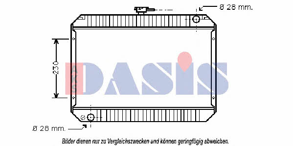 Dasis 071030N Radiator, engine cooling 071030N: Buy near me in Poland at 2407.PL - Good price!