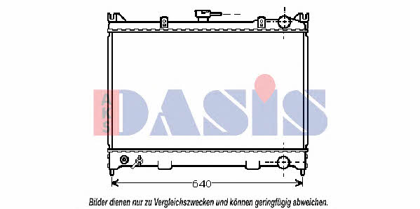 Dasis 071400N Радиатор охлаждения двигателя 071400N: Отличная цена - Купить в Польше на 2407.PL!