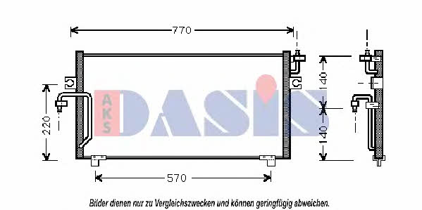 Dasis 072004N Радиатор кондиционера (Конденсатор) 072004N: Отличная цена - Купить в Польше на 2407.PL!