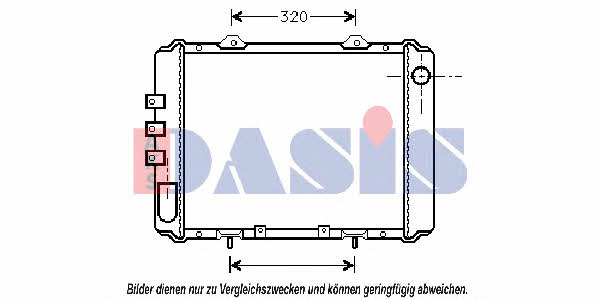 Dasis 072040N Radiator, engine cooling 072040N: Buy near me in Poland at 2407.PL - Good price!