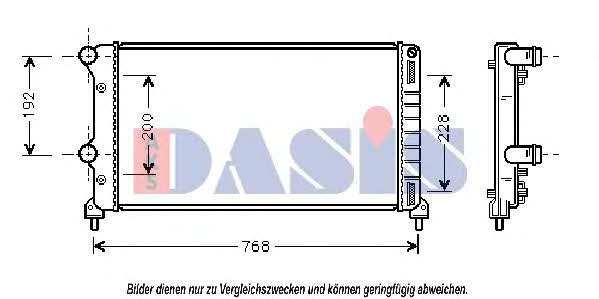 Dasis 080024N Радіатор охолодження двигуна 080024N: Приваблива ціна - Купити у Польщі на 2407.PL!
