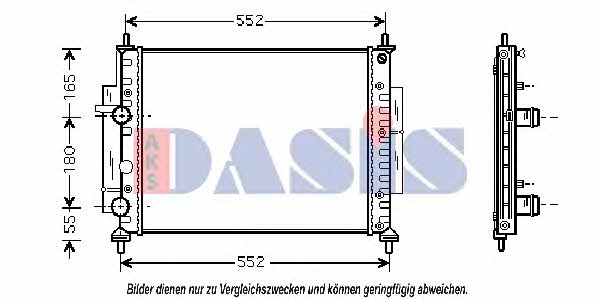 Dasis 080027N Радиатор охлаждения двигателя 080027N: Отличная цена - Купить в Польше на 2407.PL!