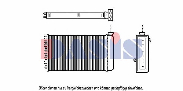 Dasis 029100N Heat exchanger, interior heating 029100N: Buy near me at 2407.PL in Poland at an Affordable price!