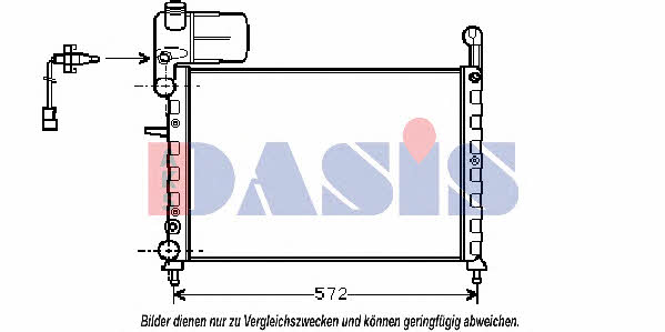 Dasis 080630N Радиатор охлаждения двигателя 080630N: Отличная цена - Купить в Польше на 2407.PL!