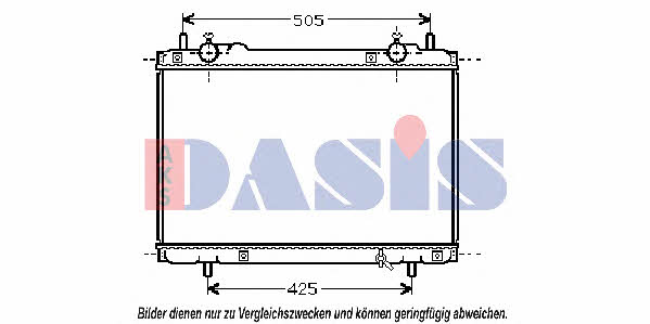 Dasis 081360N Kühler motorkühlung 081360N: Kaufen Sie zu einem guten Preis in Polen bei 2407.PL!