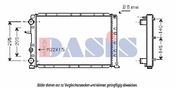 Dasis 081600N Radiator, engine cooling 081600N: Buy near me in Poland at 2407.PL - Good price!