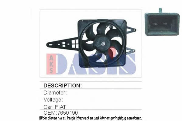 Dasis 088220N Hub, engine cooling fan wheel 088220N: Buy near me in Poland at 2407.PL - Good price!