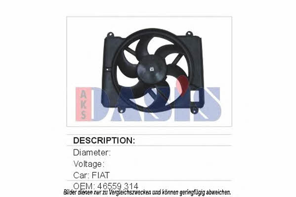 Dasis 088270N Hub, engine cooling fan wheel 088270N: Buy near me in Poland at 2407.PL - Good price!