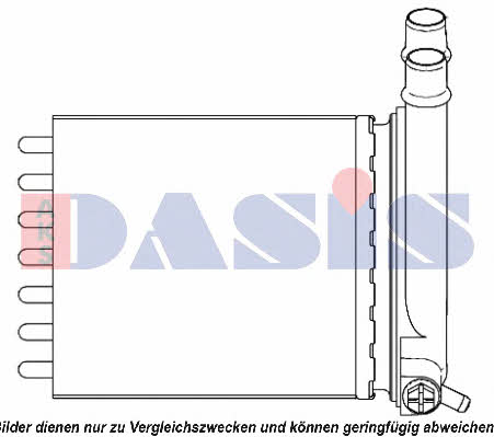 Dasis 089006N Heat exchanger, interior heating 089006N: Buy near me in Poland at 2407.PL - Good price!