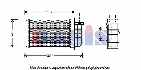 Dasis 089180N Heat exchanger, interior heating 089180N: Buy near me in Poland at 2407.PL - Good price!