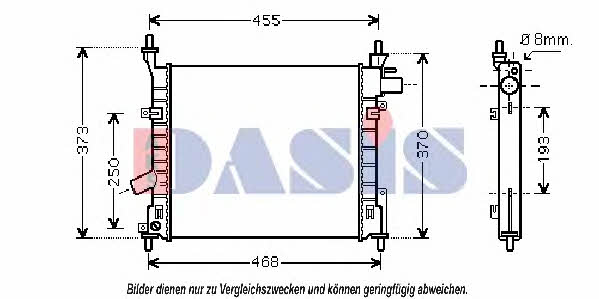 Dasis 090024N Радіатор охолодження двигуна 090024N: Приваблива ціна - Купити у Польщі на 2407.PL!