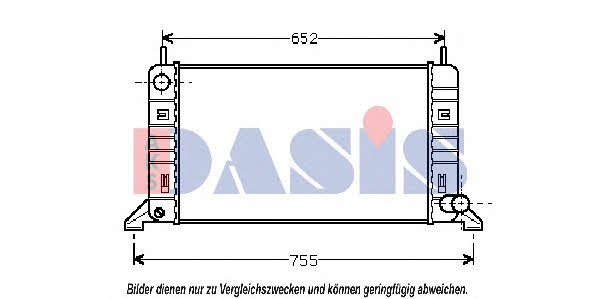 Dasis 090032N Радиатор охлаждения двигателя 090032N: Отличная цена - Купить в Польше на 2407.PL!