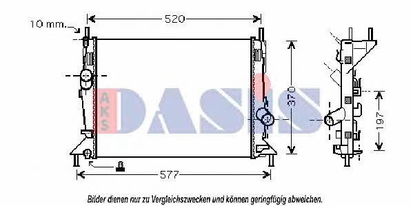 Dasis 090083N Радиатор охлаждения двигателя 090083N: Отличная цена - Купить в Польше на 2407.PL!