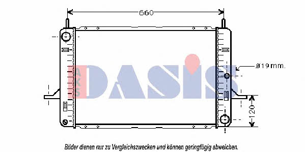 Dasis 090850N Radiator, engine cooling 090850N: Buy near me in Poland at 2407.PL - Good price!