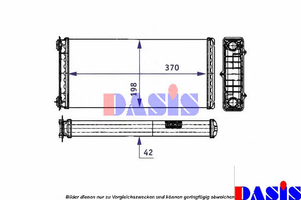 Dasis 299000N Радіатор опалювача салону 299000N: Приваблива ціна - Купити у Польщі на 2407.PL!