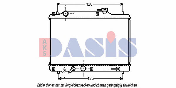 Dasis 320013N Radiator, engine cooling 320013N: Buy near me in Poland at 2407.PL - Good price!