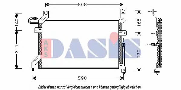 Dasis 322020N Радиатор кондиционера (Конденсатор) 322020N: Отличная цена - Купить в Польше на 2407.PL!