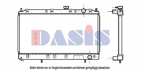 Dasis 140051N Radiator, engine cooling 140051N: Buy near me in Poland at 2407.PL - Good price!