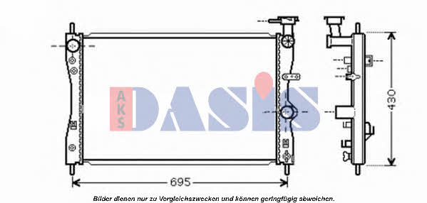 Dasis 140078N Radiator, engine cooling 140078N: Buy near me at 2407.PL in Poland at an Affordable price!