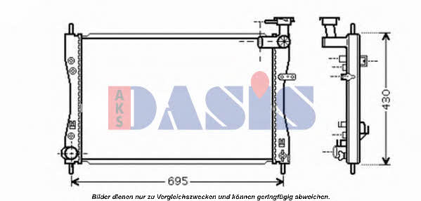 Dasis 140079N Radiator, engine cooling 140079N: Buy near me in Poland at 2407.PL - Good price!