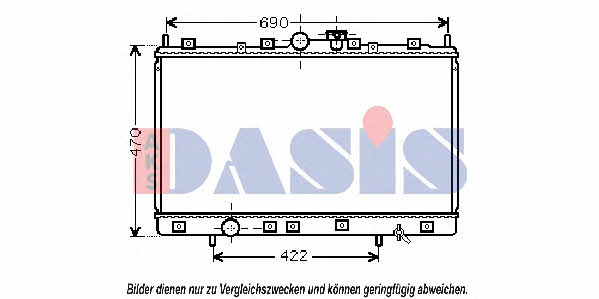 Dasis 140094N Kühler motorkühlung 140094N: Kaufen Sie zu einem guten Preis in Polen bei 2407.PL!