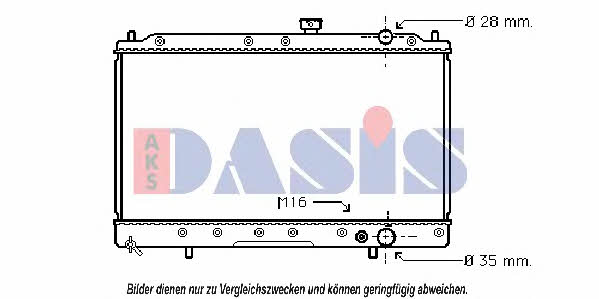 Dasis 141100N Kühler motorkühlung 141100N: Kaufen Sie zu einem guten Preis in Polen bei 2407.PL!