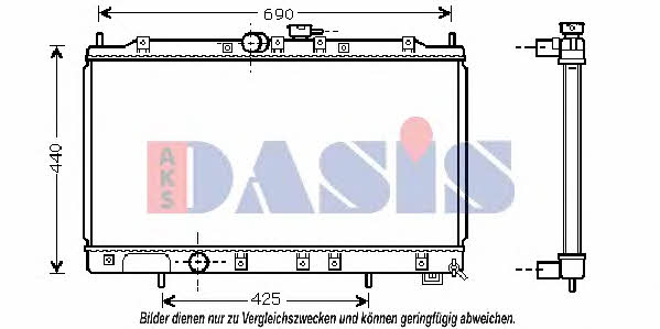 Dasis 141340N Radiator, engine cooling 141340N: Buy near me in Poland at 2407.PL - Good price!