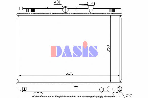 Dasis 510001N Радиатор охлаждения двигателя 510001N: Отличная цена - Купить в Польше на 2407.PL!