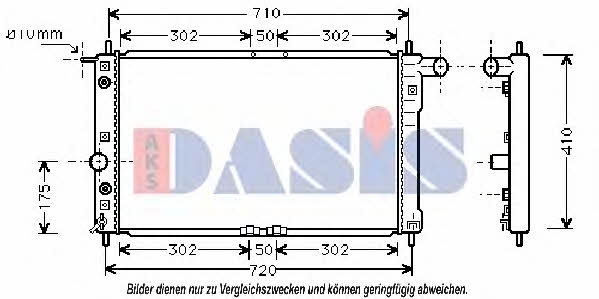 Dasis 510011N Radiator, engine cooling 510011N: Buy near me in Poland at 2407.PL - Good price!