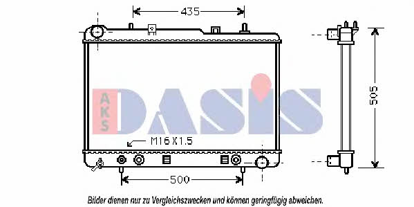 Dasis 510012N Radiator, engine cooling 510012N: Buy near me in Poland at 2407.PL - Good price!